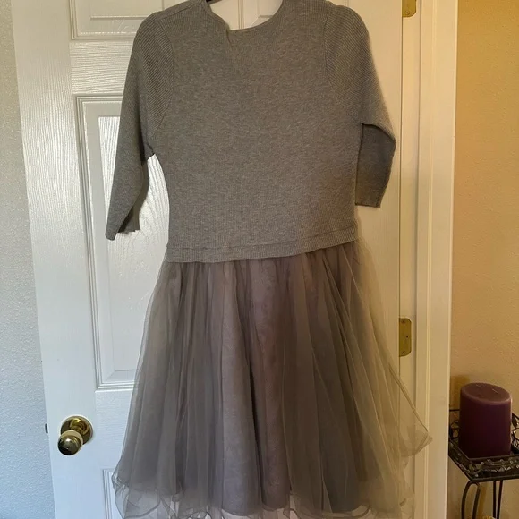 Esley Gray Sweater & tulle dress - Picture 1 of 4